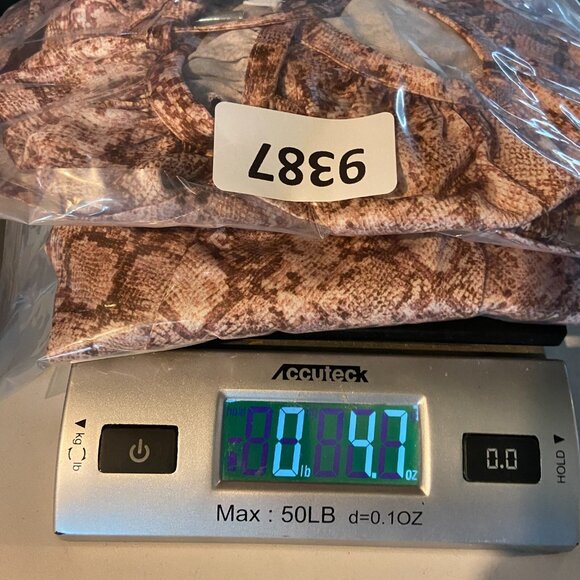 Anna Cate Women S Blouse Snakeskin Print Long Sleeve Oversized Keyhole Tie Neck - Picture 9 of 9